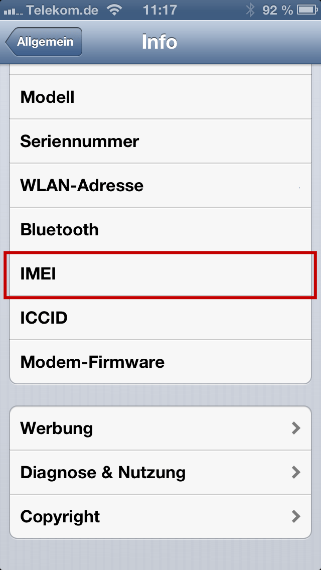 Kann Man Ein Iphone über Die Imei Orten IMEI iPhone - IMEI Nummer abfragen und anzeigen lassen! | iPhone-Tricks.de
