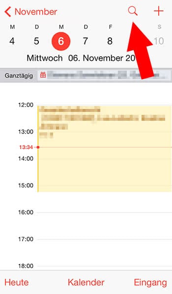 iPhone Kalender Listenansicht - Leicht alle Termine anzeigen