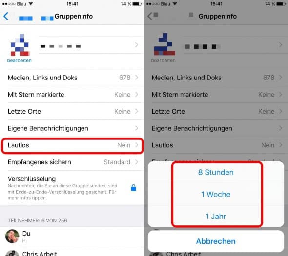 Whatsapp Benachrichtigung Stumm Schalten Was Sieht Der Andere WhatsApp Gruppe stumm schalten, auch am iPhone!