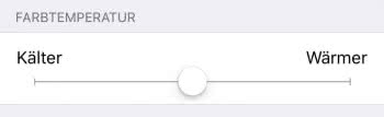 Farbtemperatur verändern