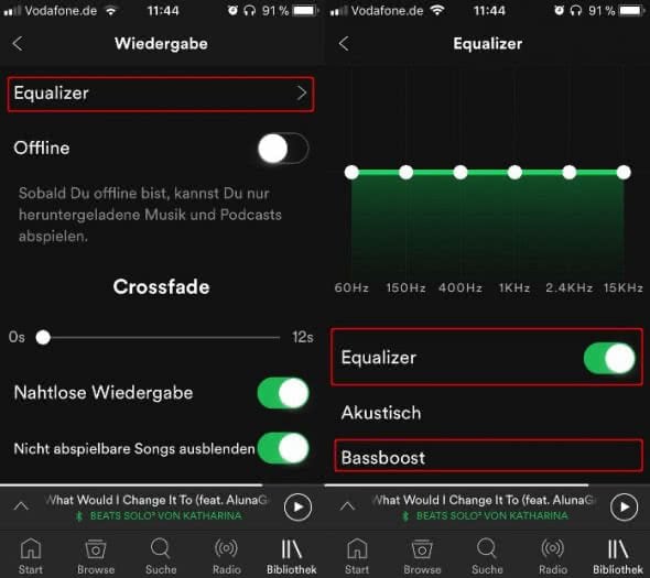 Spotify-Equalizer-einstellen