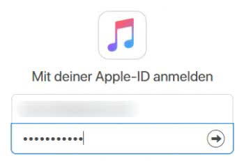 Apple-ID und Passwort in Apple Music Toolbox eingeben
