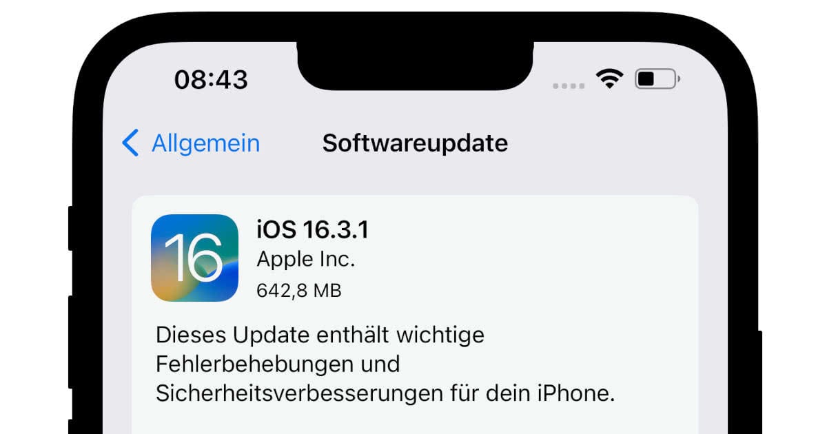 iOS 16 3 1 Neues iPhone Update fixt Fehler Sicherheitslücken