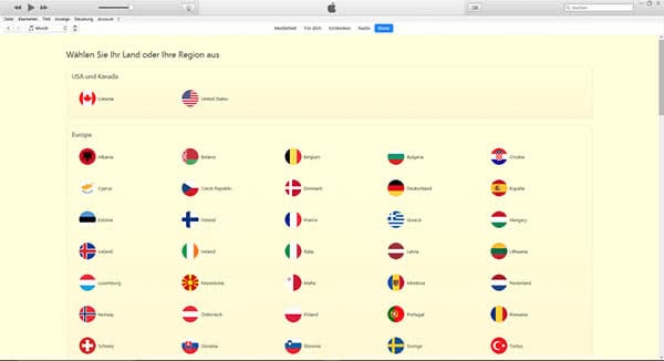 Apps aus ausländischen App Store herunterladen