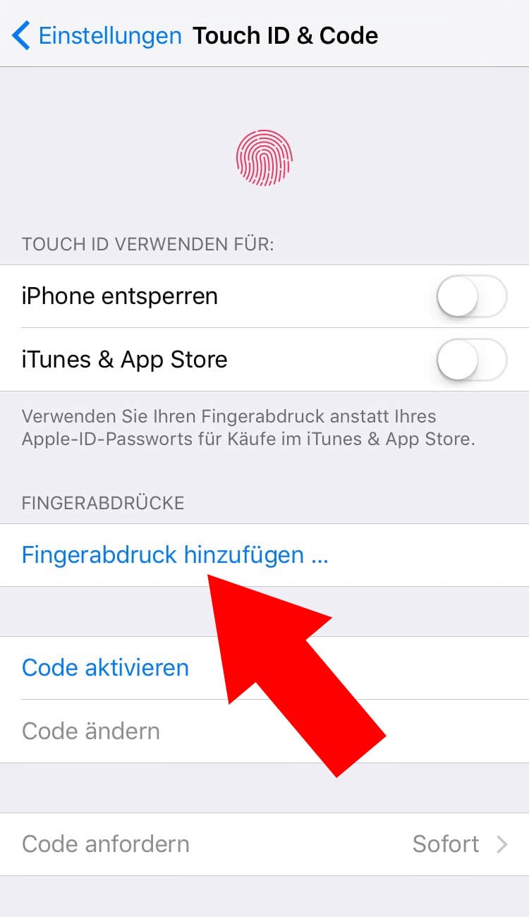 iphone 13 mini touch id einrichten