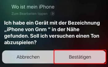 iPhone orten per Siri-Sprachbefehl