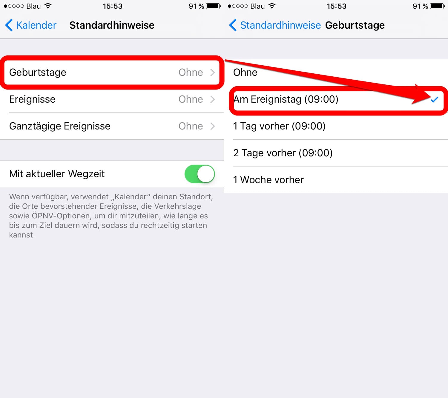 iPhone Geburtstagserinnerung einstellen so geht