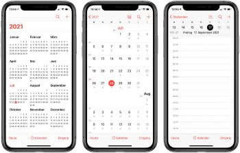 iPhone Kalender - iOS Kalender Ansicht mit Wochenansicht!