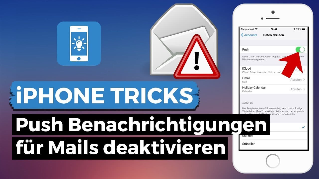 Push Benachrichtigungen deaktivieren am iPhone!