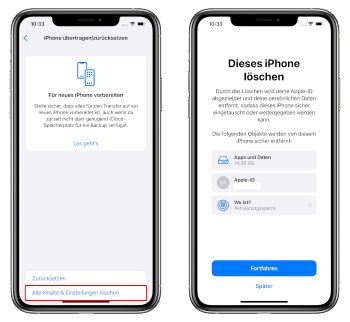 iPhone zurücksetzen auf Werkseinstellungen – so geht's!