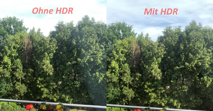 Normales Foto vs. HDR-Foto auf dem iPhone