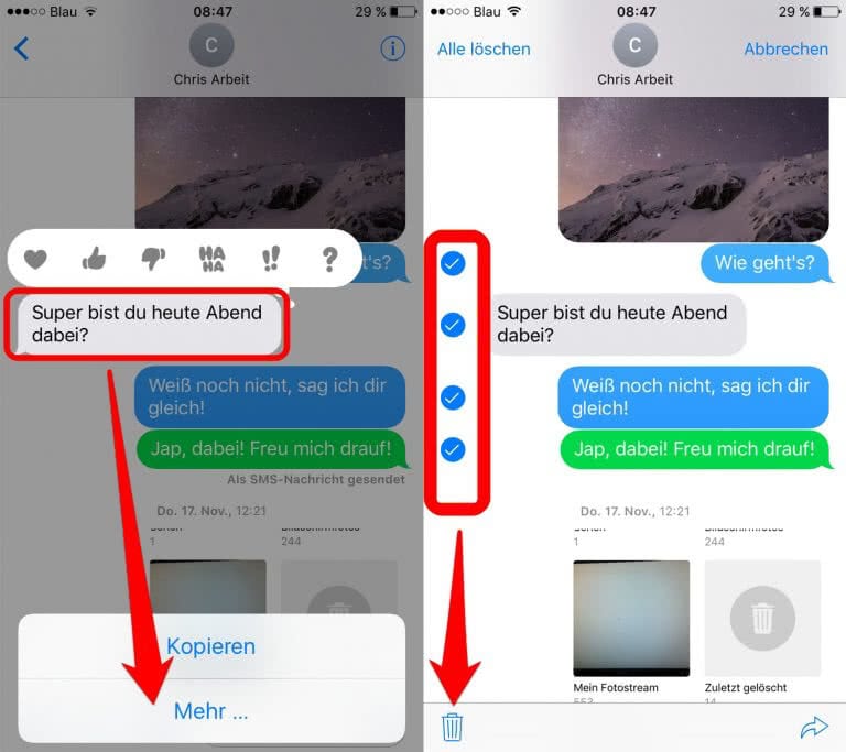 iPhone Nachrichten löschen (iMessage & SMS) – so geht's!