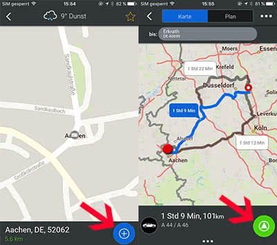  iPhone Offline Navigation mit der CoPilot GPS App