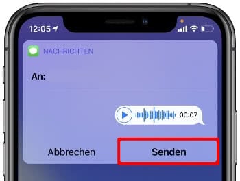 Siri Sprachnachricht senden