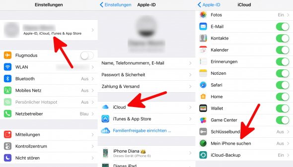 Wichtige Schritte zum Nutzen der App unter iOS 5