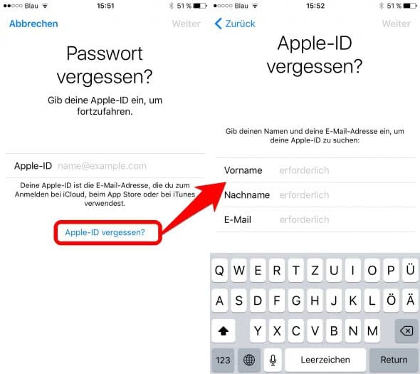 apple-id-vergessen-id-passwort-oder-kennwort-vergessen