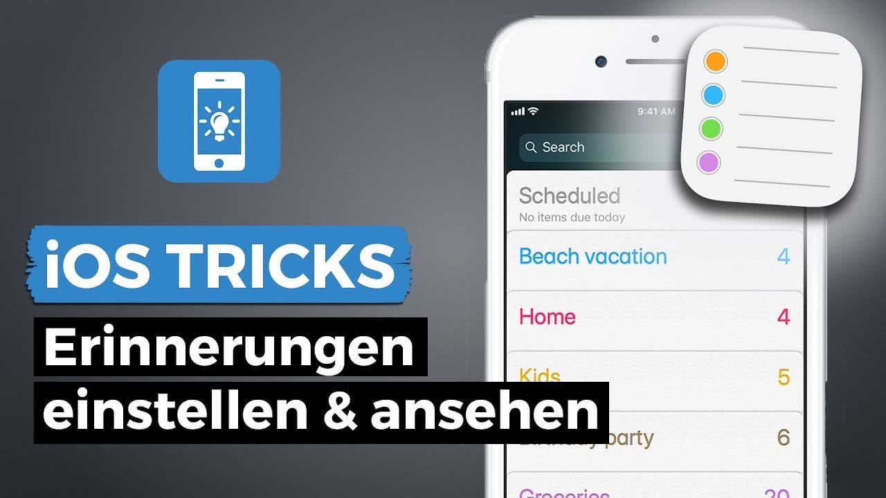 iPhone Erinnerungen planmäßig erstellen & anzeigen