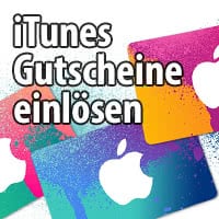 iTunes Gutschein Karten einlösen