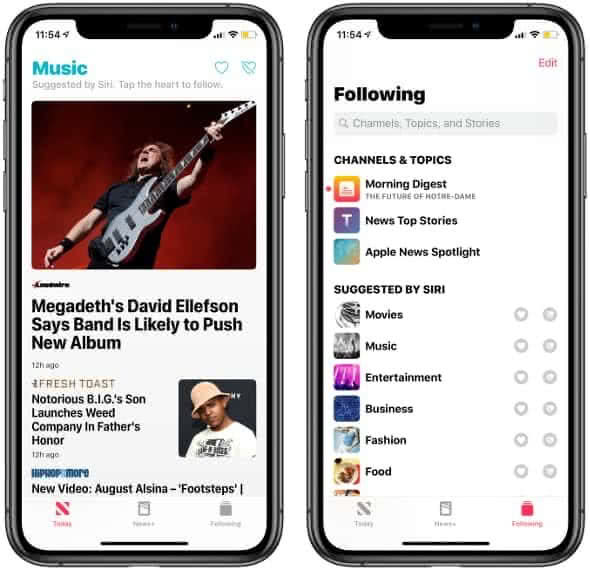 Apple News App in Deutschland verwenden auf dem iPhone