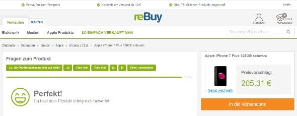 Gebrauchtes iPhone verkaufen auf reBuy