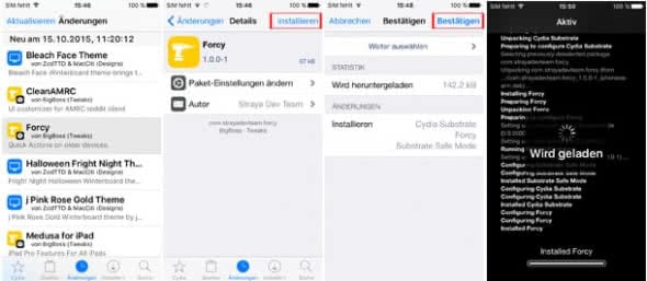 Cydia-App installieren