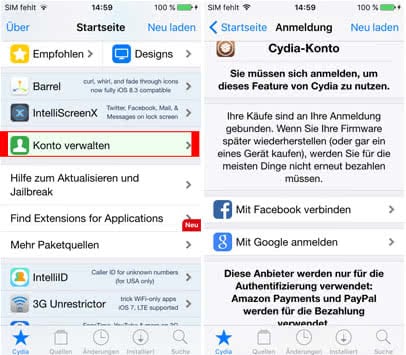 Cydia-User-Account
