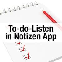 To-do-Listen erstellen in der Notizen App