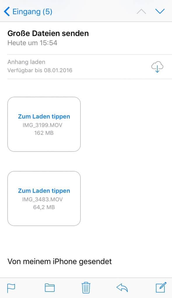 48+ Iphone mail bilder als anhang , iPhone Mail Anhang zu groß? Anhänge mit bis zu 5 GB verschicken!