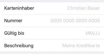 Kreditkarten Infos Automatisch Einfugen In Safari