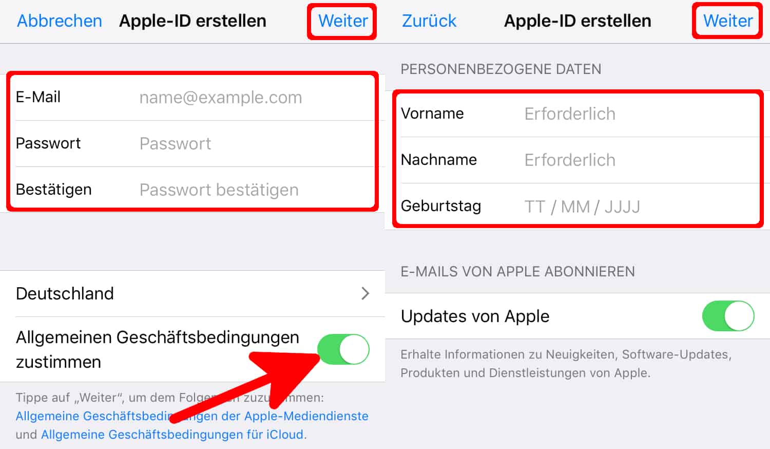 Apple-ID erstellen am iPhone, PC oder Mac – 3 Wege