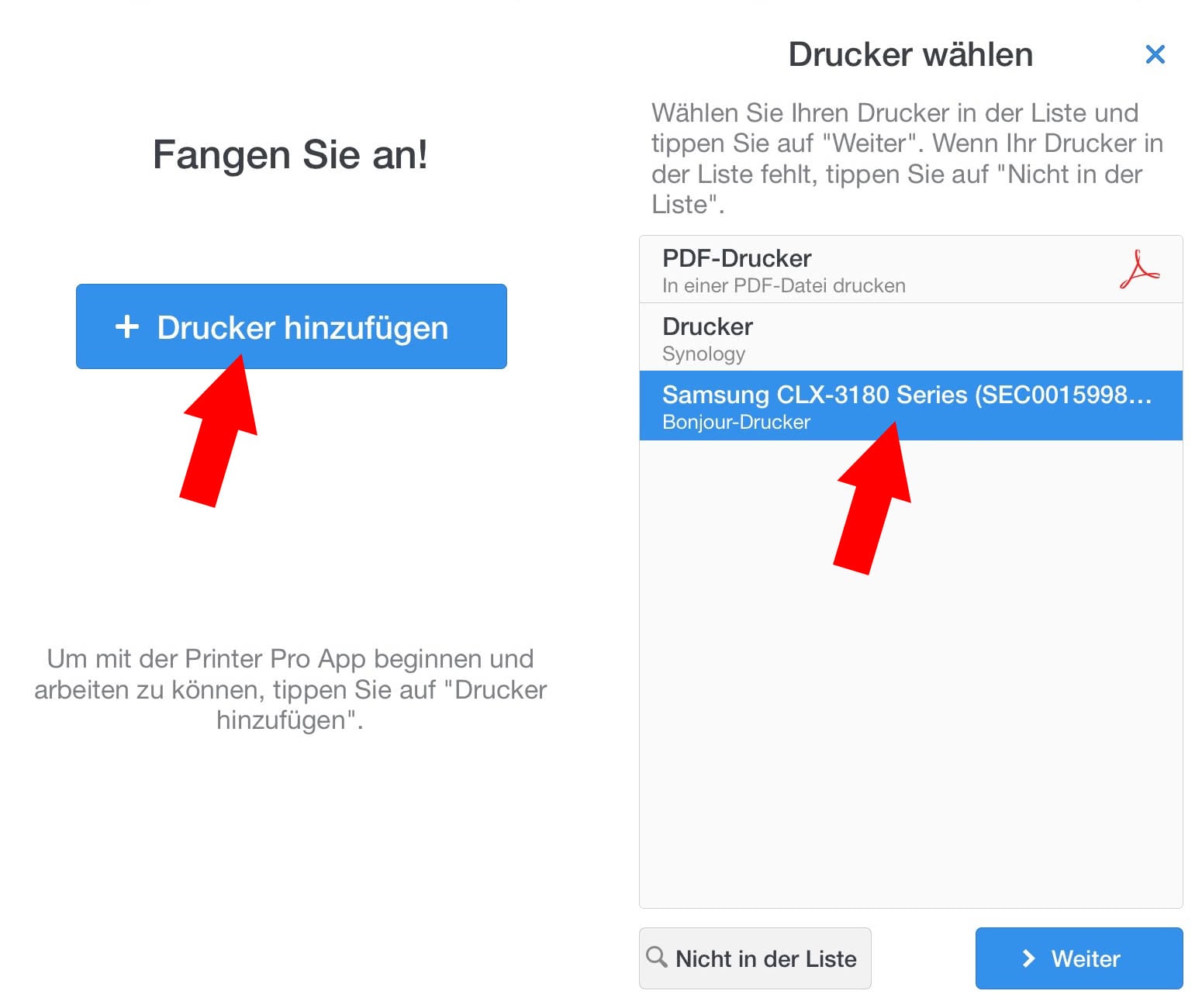 Mit dem iPhone drucken ohne AirPrint