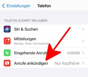 Anrufe ankündigen – Siri den Namen des Anrufers sagen lassen