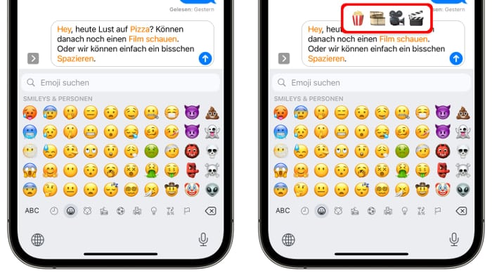 Wörter mit Emojis ersetzen
