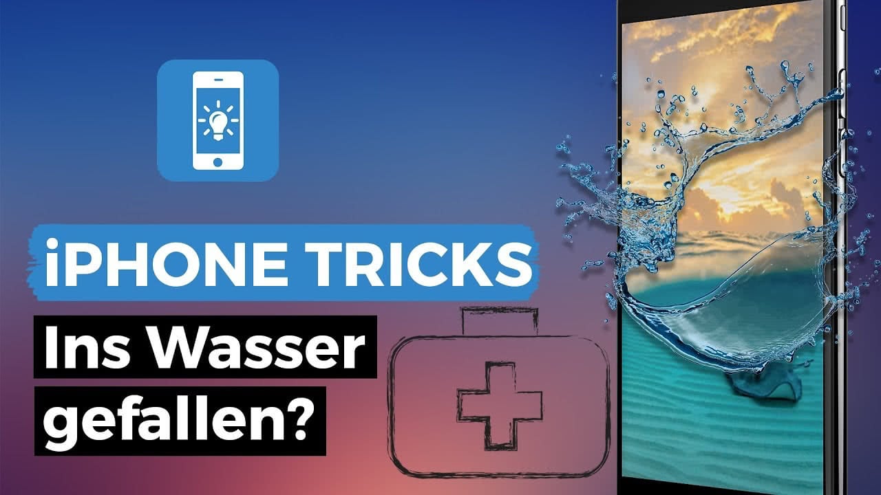 iPhone ins Wasser gefallen oder nass geworden Was tun?