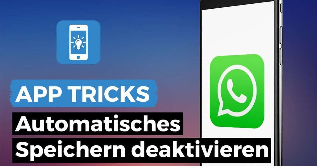 WhatsApp Bilder speichern – automatisch ... - iPhone-Tricks.de