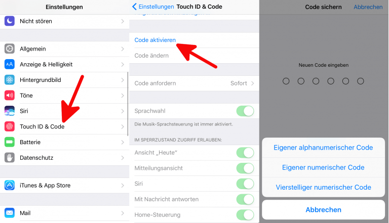 Code Für Anderes Iphone Eingeben