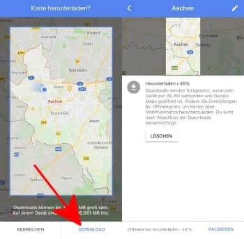 Google Maps offline Karten nutzen am iPhone - so geht's!