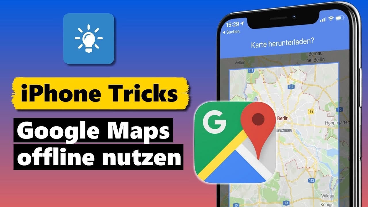 Google Maps offline Karten nutzen am iPhone - so geht's!