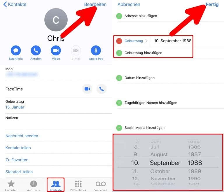 iphone geburtstagserinnerung