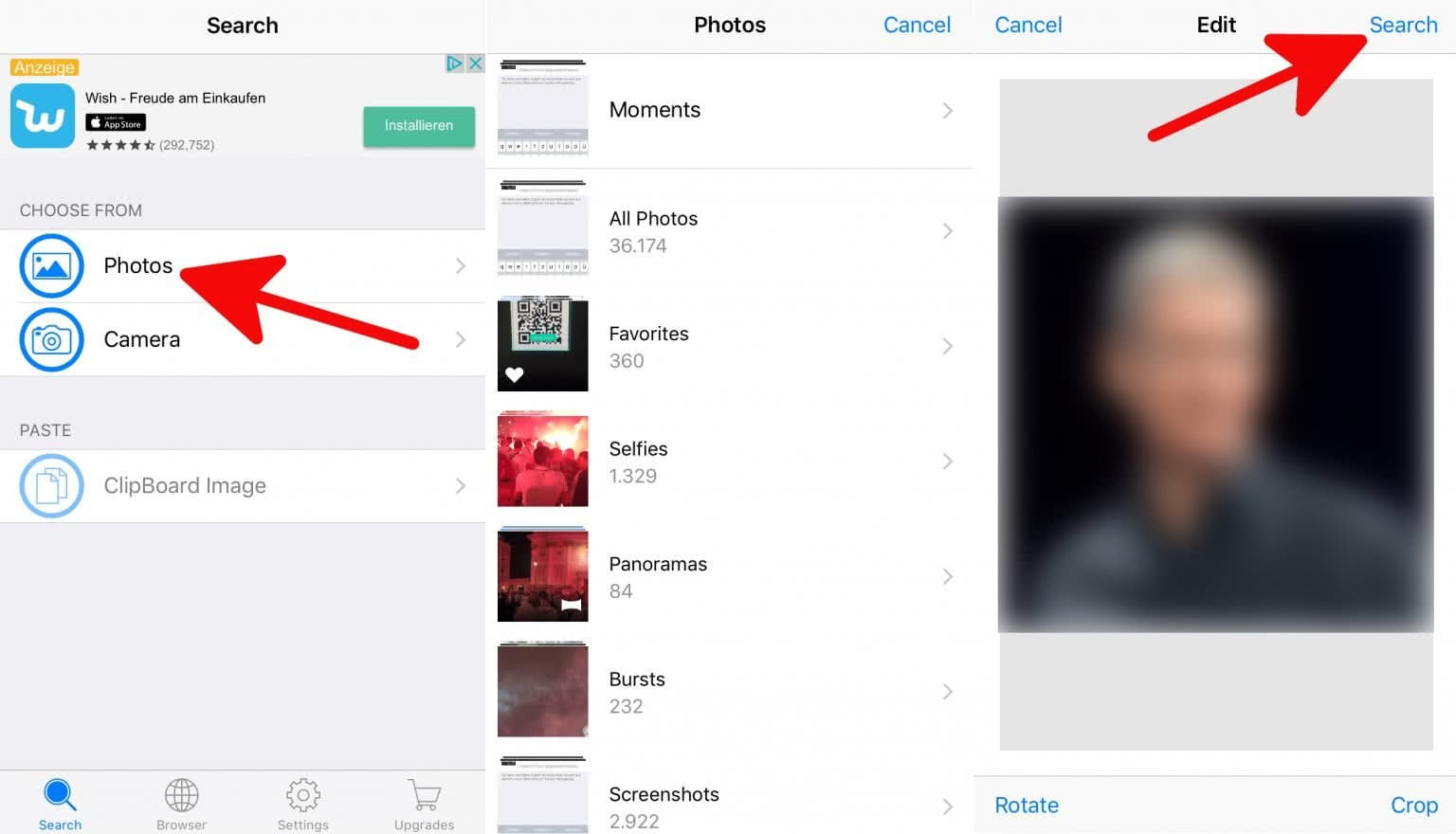 Bild Reverse Suche Umgekehrte Google-Bildersuche am iPhone nutzen