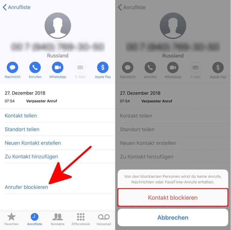 iPhone Kontakte sperren und Nummern blockieren So geht's!