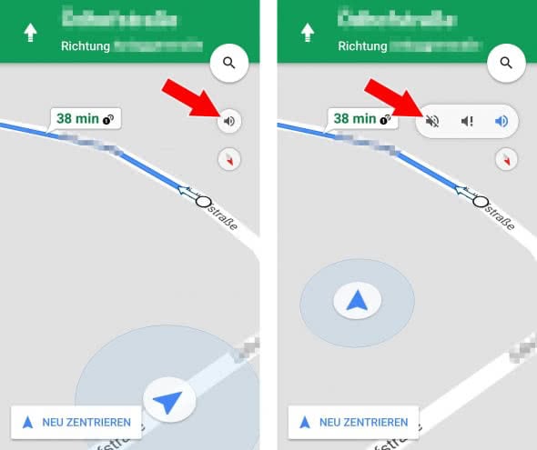 Sprachführung deaktivieren in Google Maps