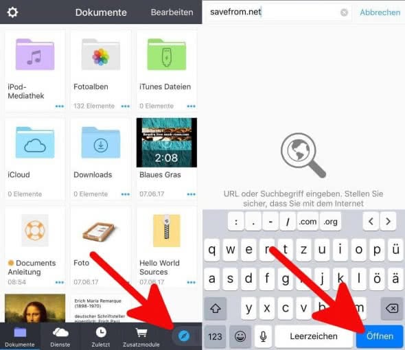 YouTube Downloader iPhone App YouTube Videos downloaden