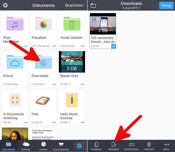 YouTube Downloader iPhone App YouTube Videos downloaden