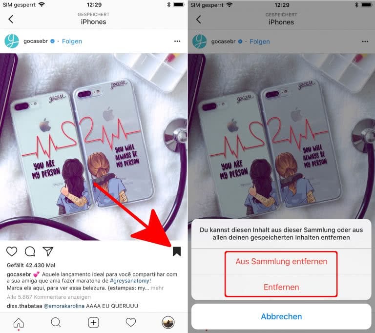 Instagram Einzelne Bilder Löschen Geht Nicht Instagram: Fotos & Videos in Sammlungen speichern & löschen