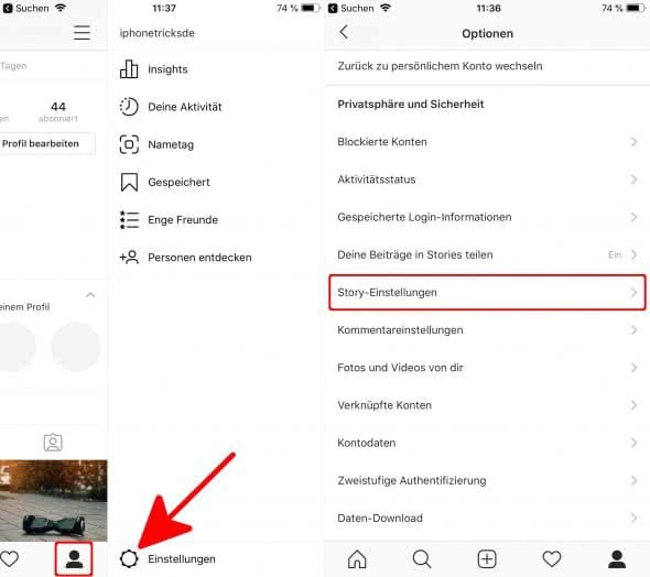Instagram Story Vor Allen Verbergen Instagram Stories verbergen & Antworten einschränken