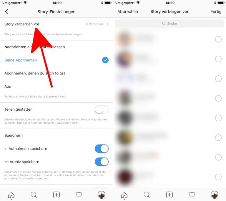 Instagram Stories Verbergen And Antworten Einschränken