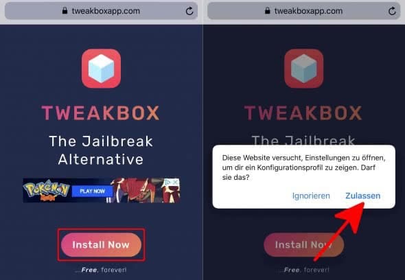 TweakBox installieren auf dem iPhone
