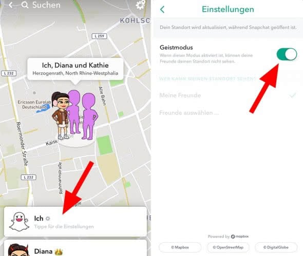 Snap Map Eigenen Standort Teilen Und Freunde Bei Snapchat Orten