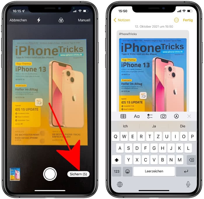 Iphone Notizen Scannen Geht Nicht Scannen mit dem iPhone – so einfach geht's!